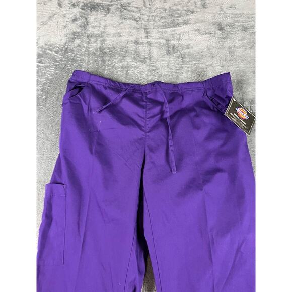 Dickies Medical Scrubs Pants Purple Medium NWT Unisex Healthcare Uniform - Picture 4 of 10